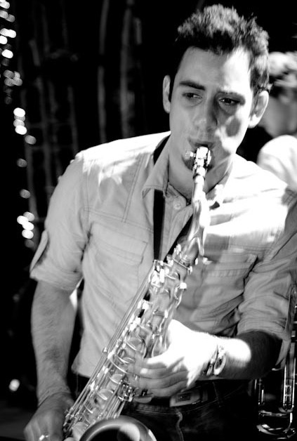 Saxophonist performance